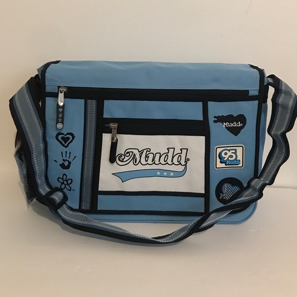 Mudd blue messenger bag free sling